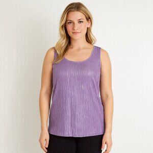 Chico’s Lilac Shimmering Sleeveless Women's Top